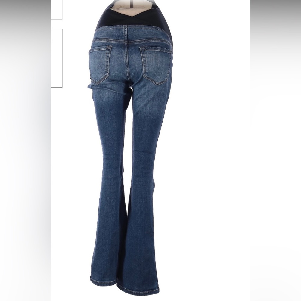 NWT Isabel Maternity Skinny Bootcut Blue Jeans Denim Sz: 18/34r